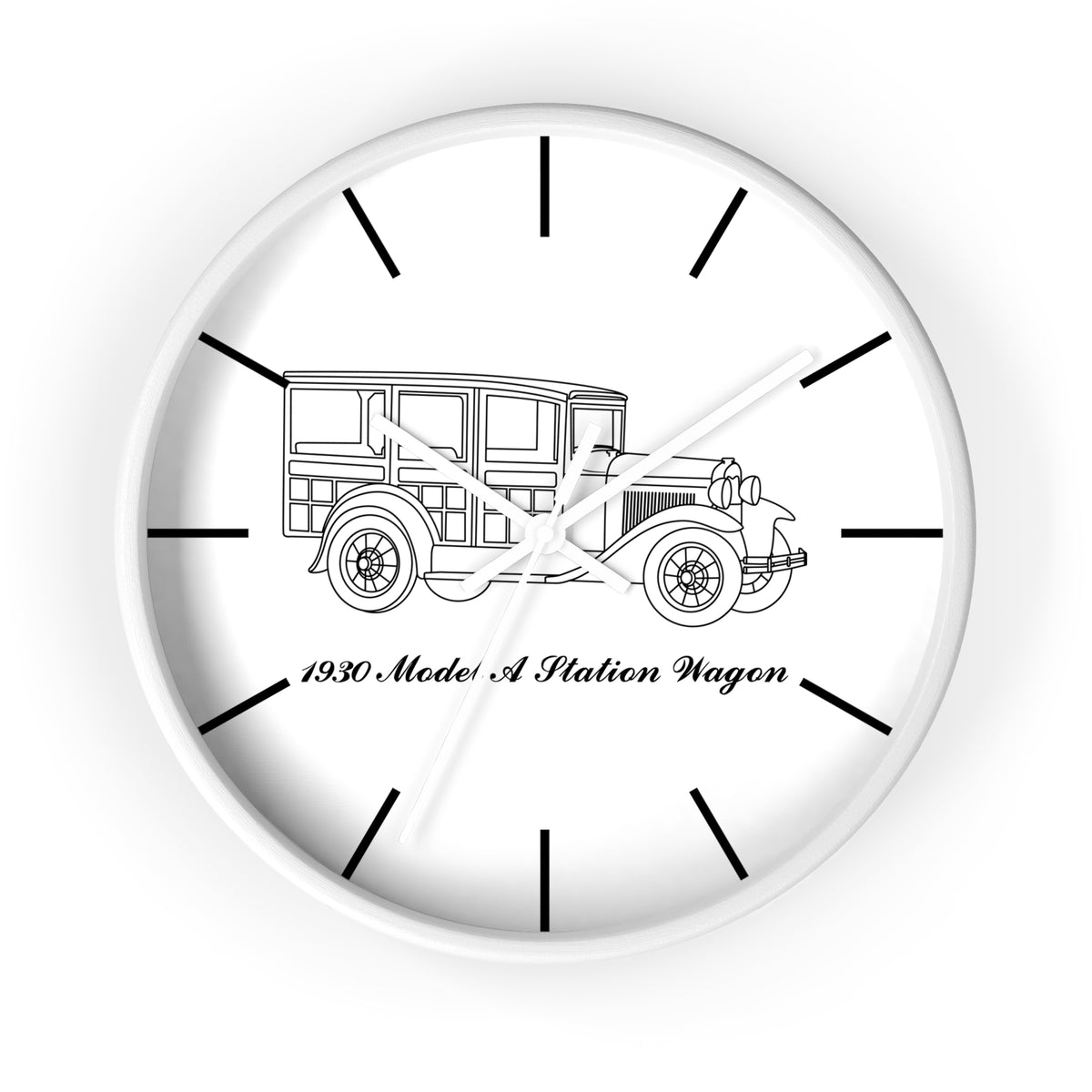 1930 Station Wagon Wall Clock