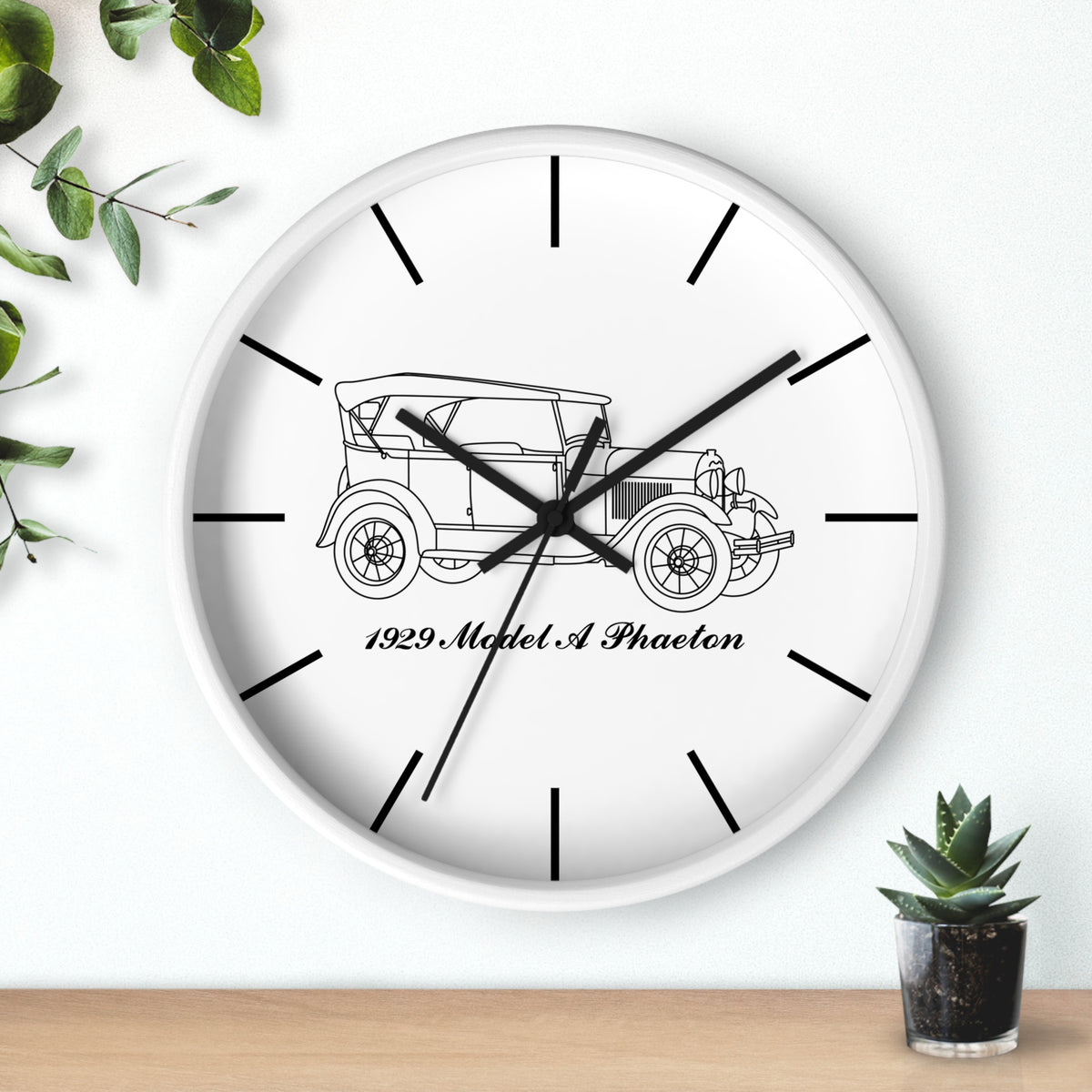 1929 Phaeton Wall Clock
