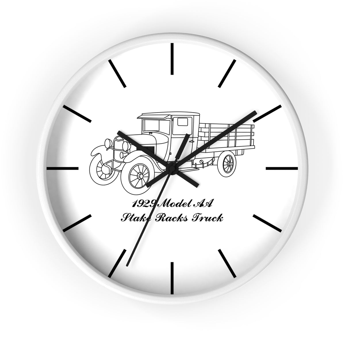 1929 AA Stake Racks Wall Clock
