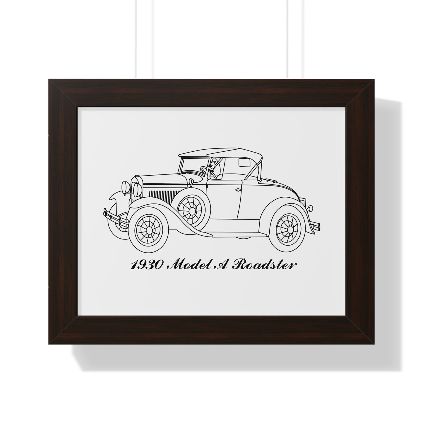 1930 Roadster Framed Drawing