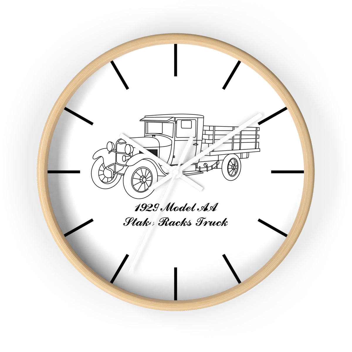 1929 AA Stake Racks Wall Clock