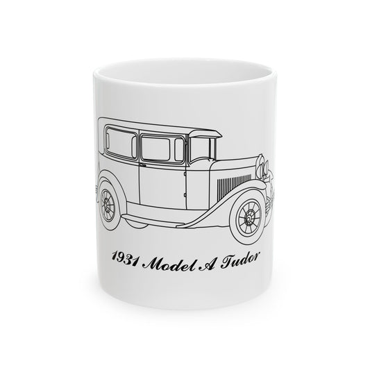 1931 Tudor White Mug