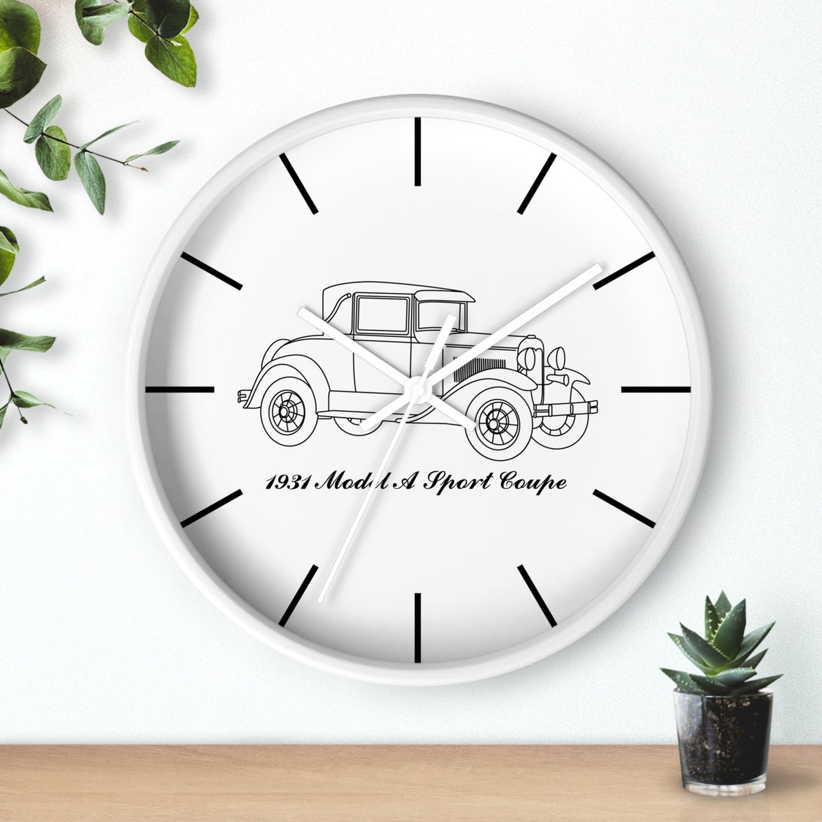 1931 Sport Coupe Wall Clock