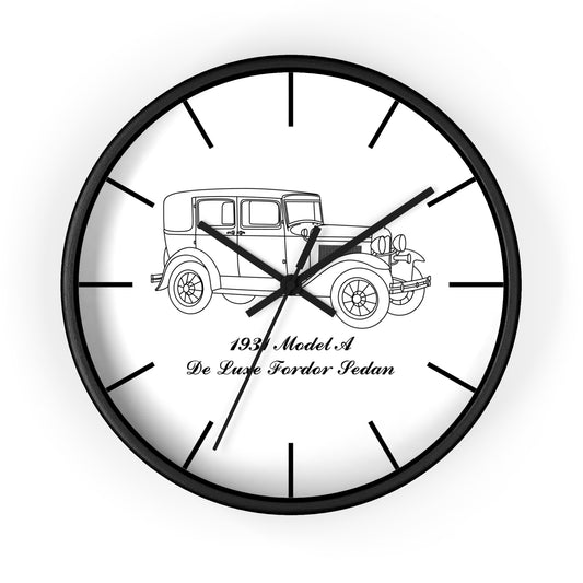 1931 De Luxe Fordor Sedan Wall Clock