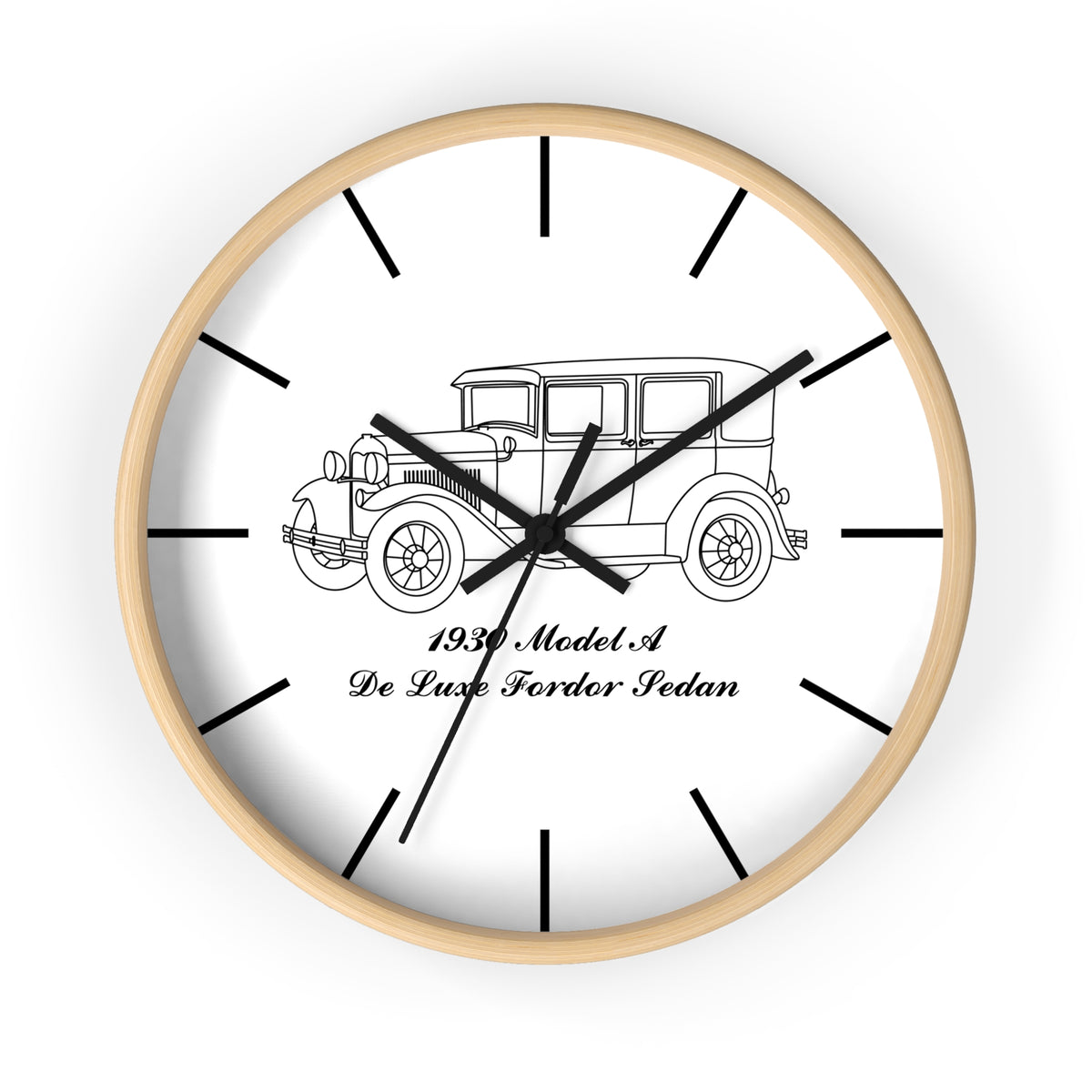 1930 De Luxe Fordor Sedan Wall Clock