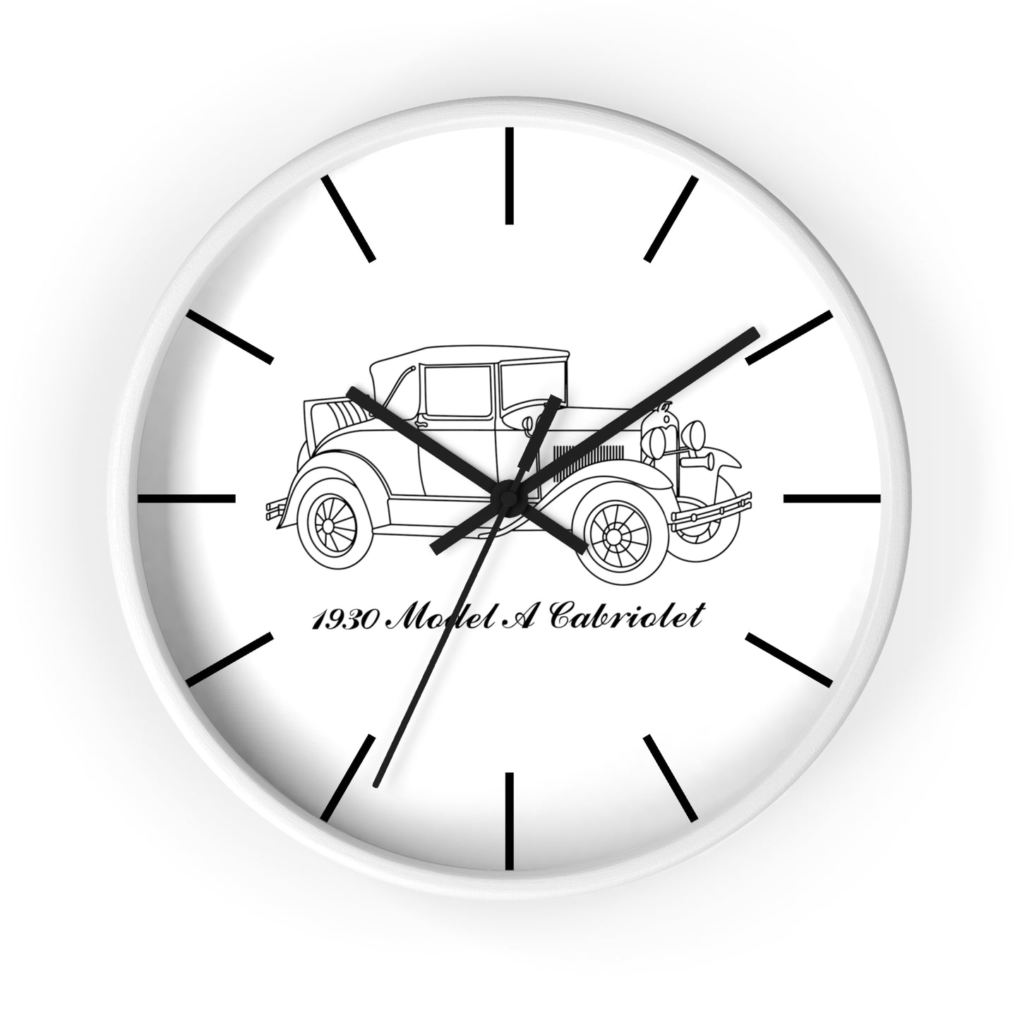 1930 Cabriolet Wall Clock