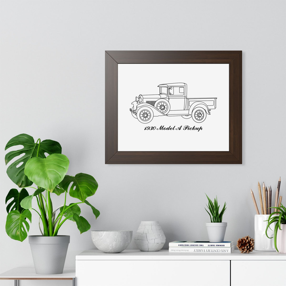 1930 Pickup Framed Drawing