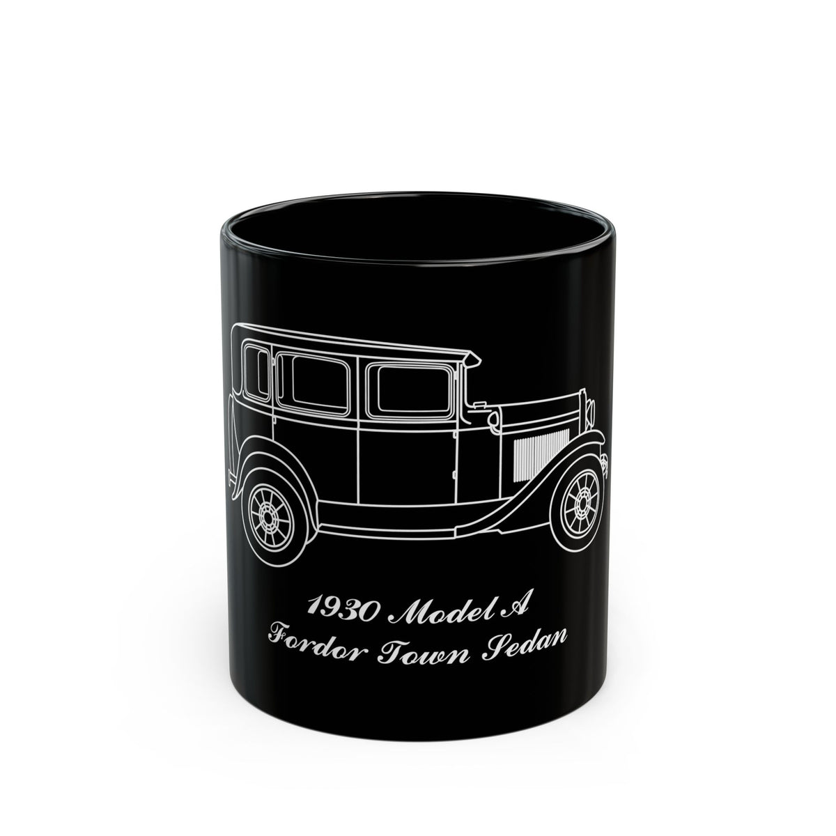 1930 Fordor Town Sedan Black Mug