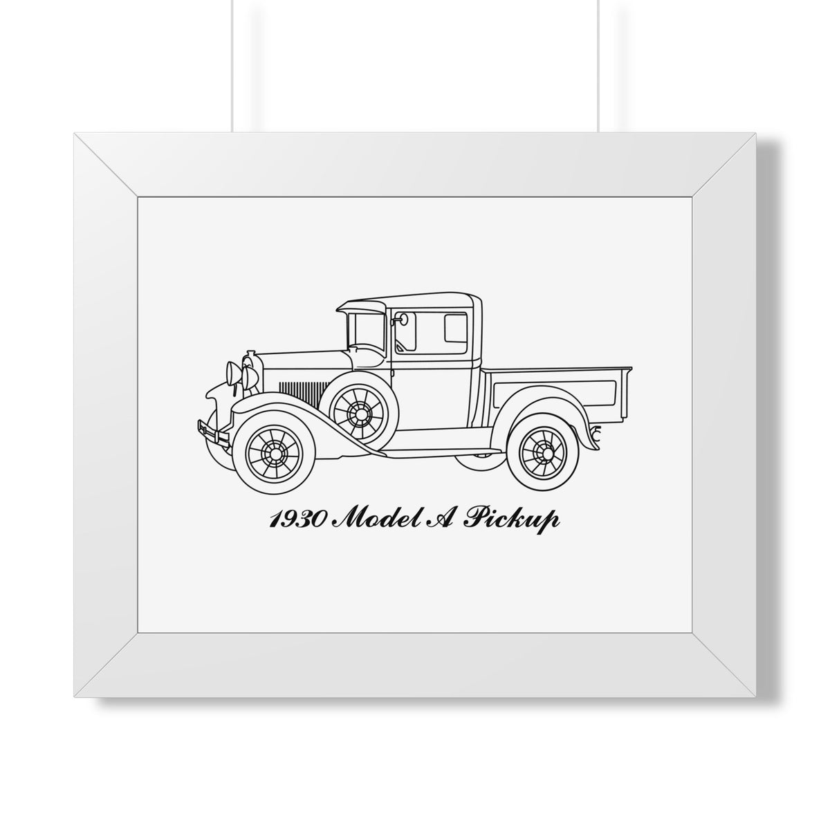 1930 Pickup Framed Drawing