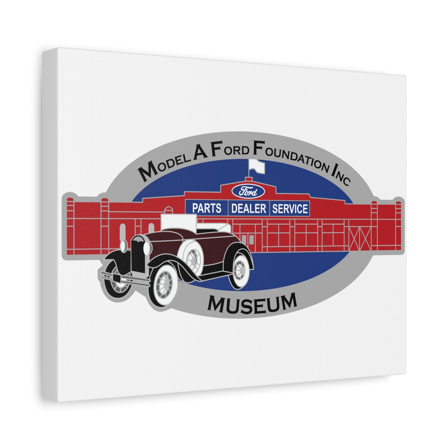 Model A Museum White Canvas Wall Art