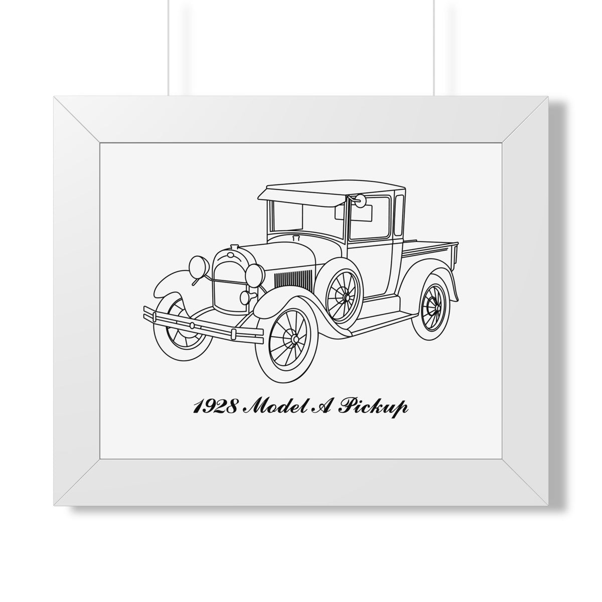 1928 Pickup Framed Drawing