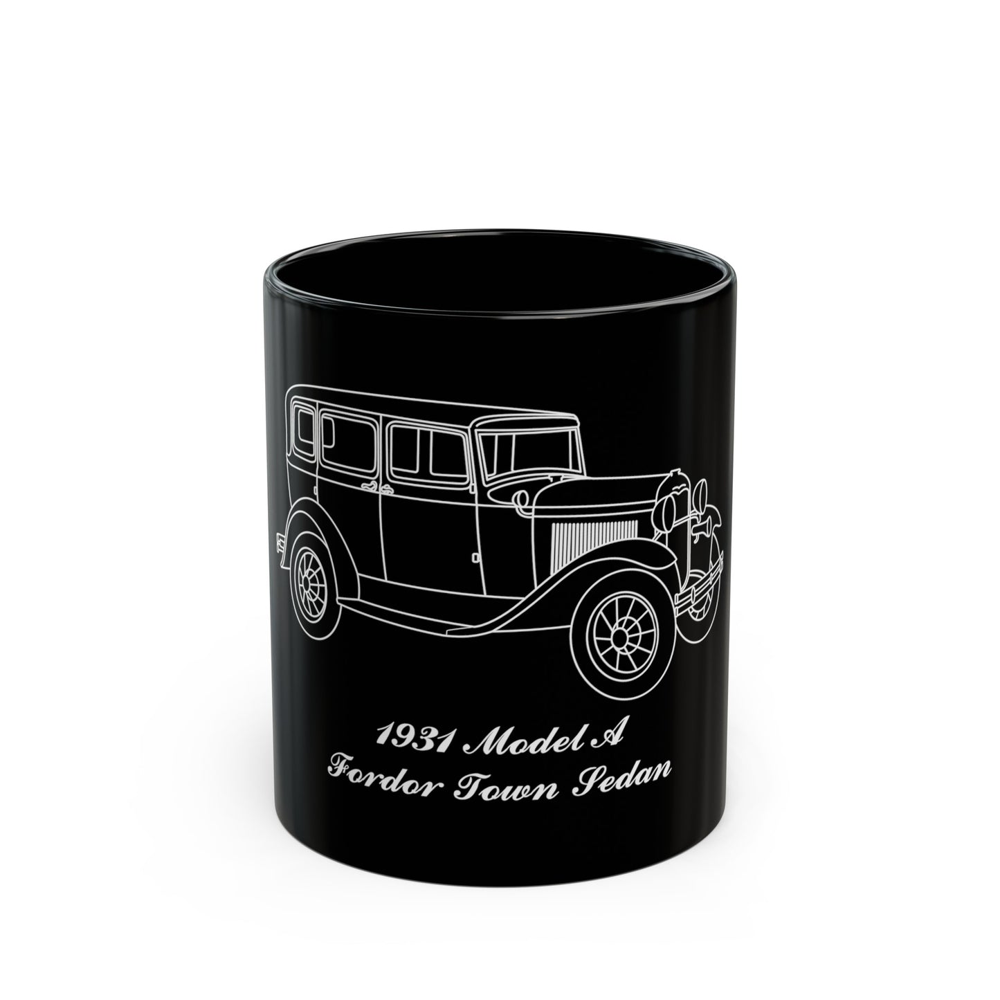 1931 Fordor Town Sedan Black Mug