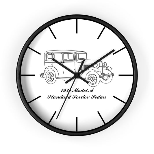 1931 Standard Fordor Sedan Wall Clock