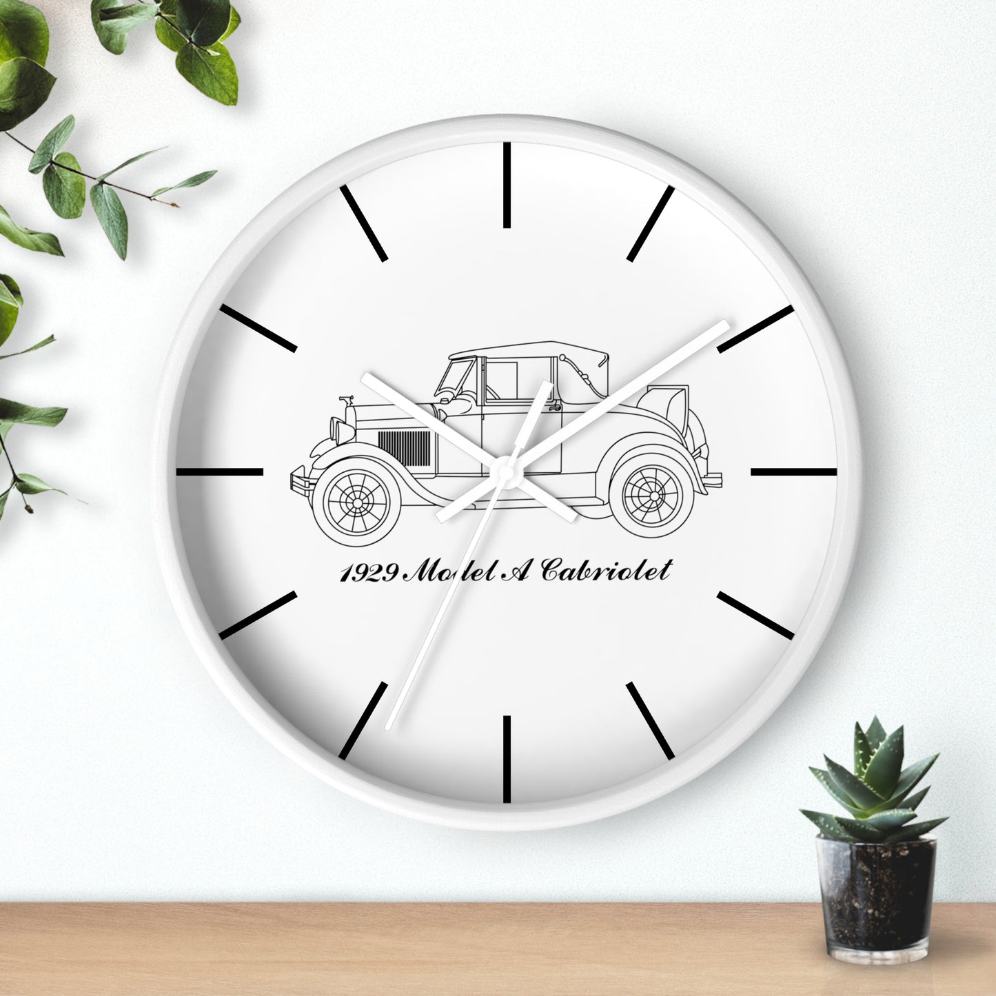 1929 Cabriolet Wall Clock