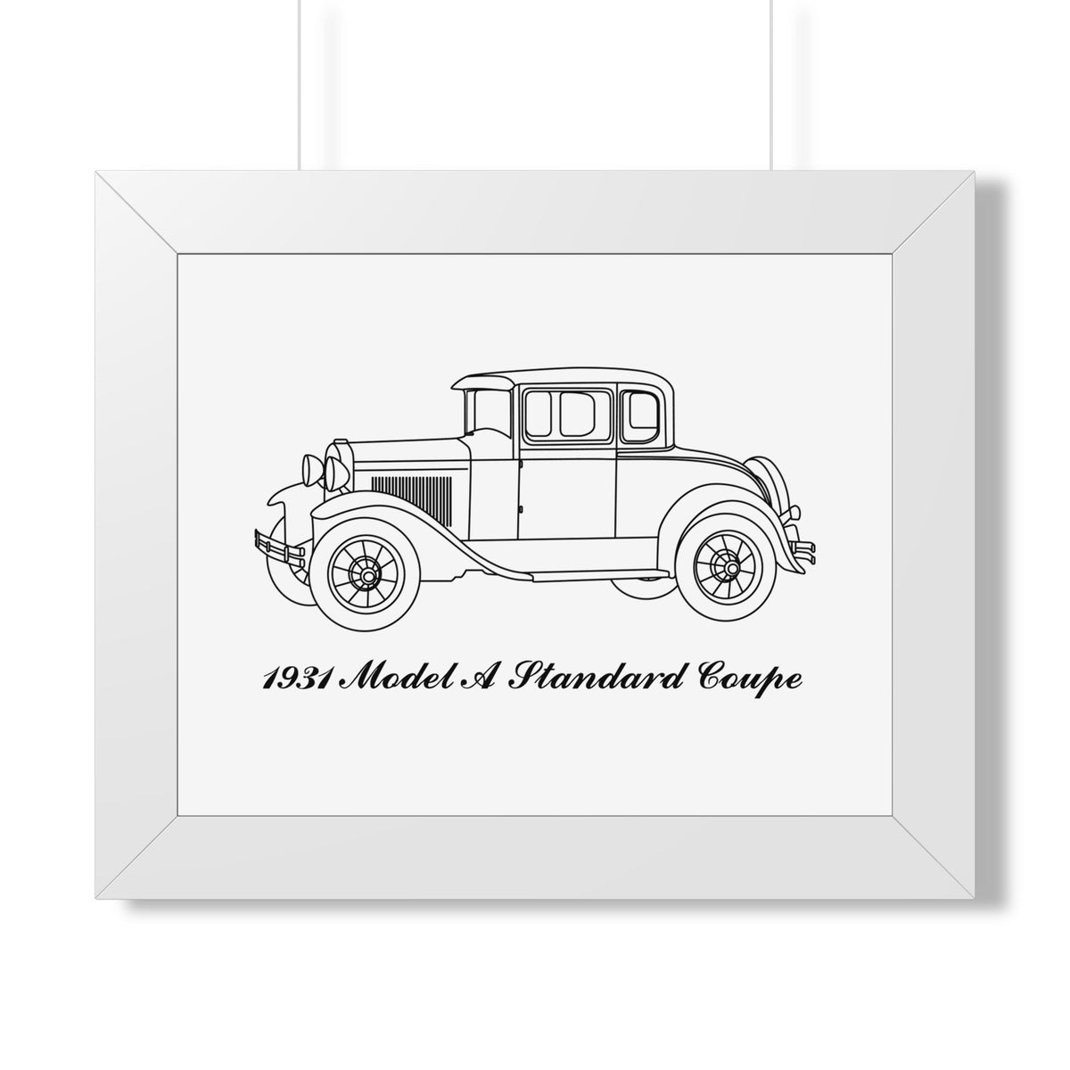 1931 Standard Coupe Framed Drawing