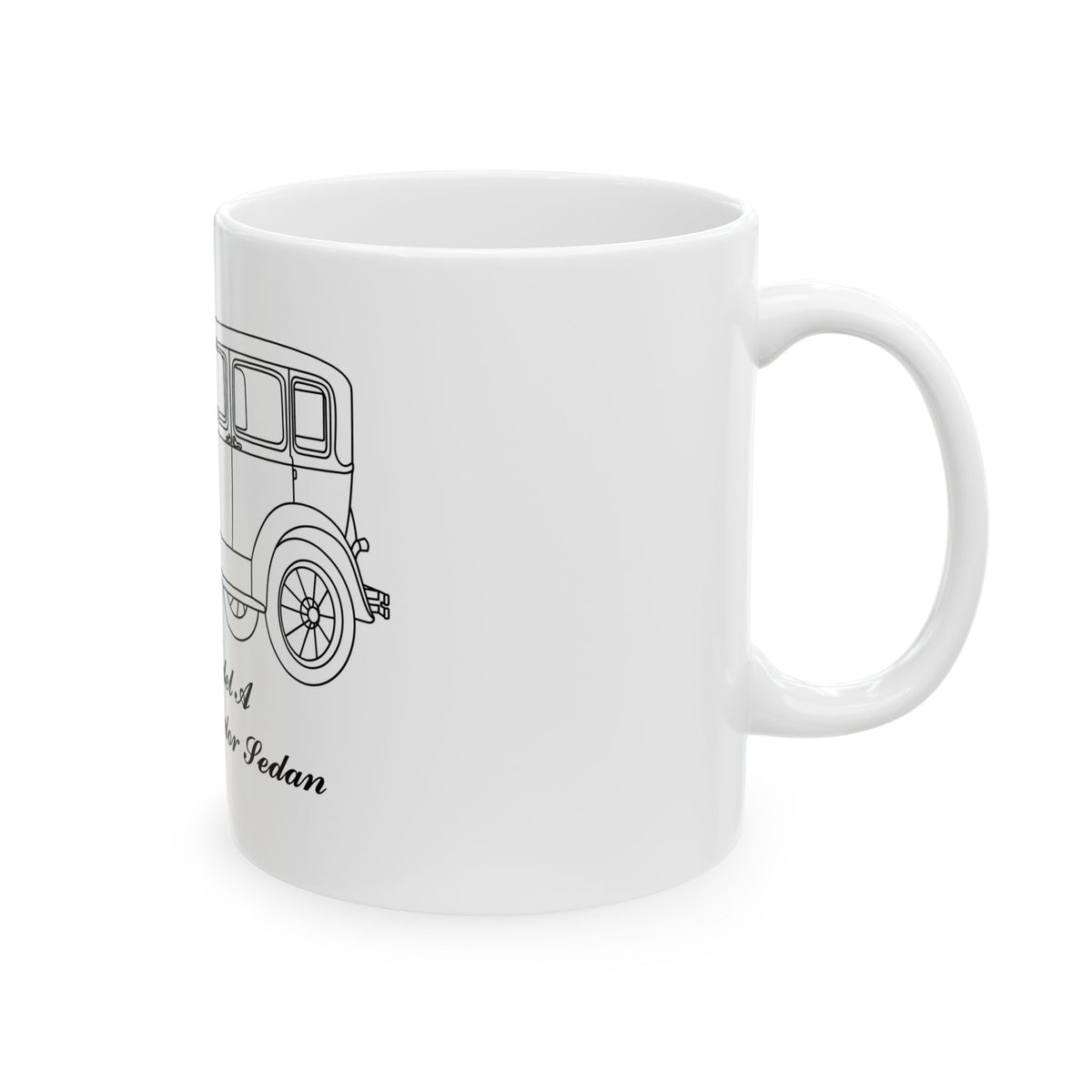 1929 Standard Fordor Sedan (3-Window) White Mug