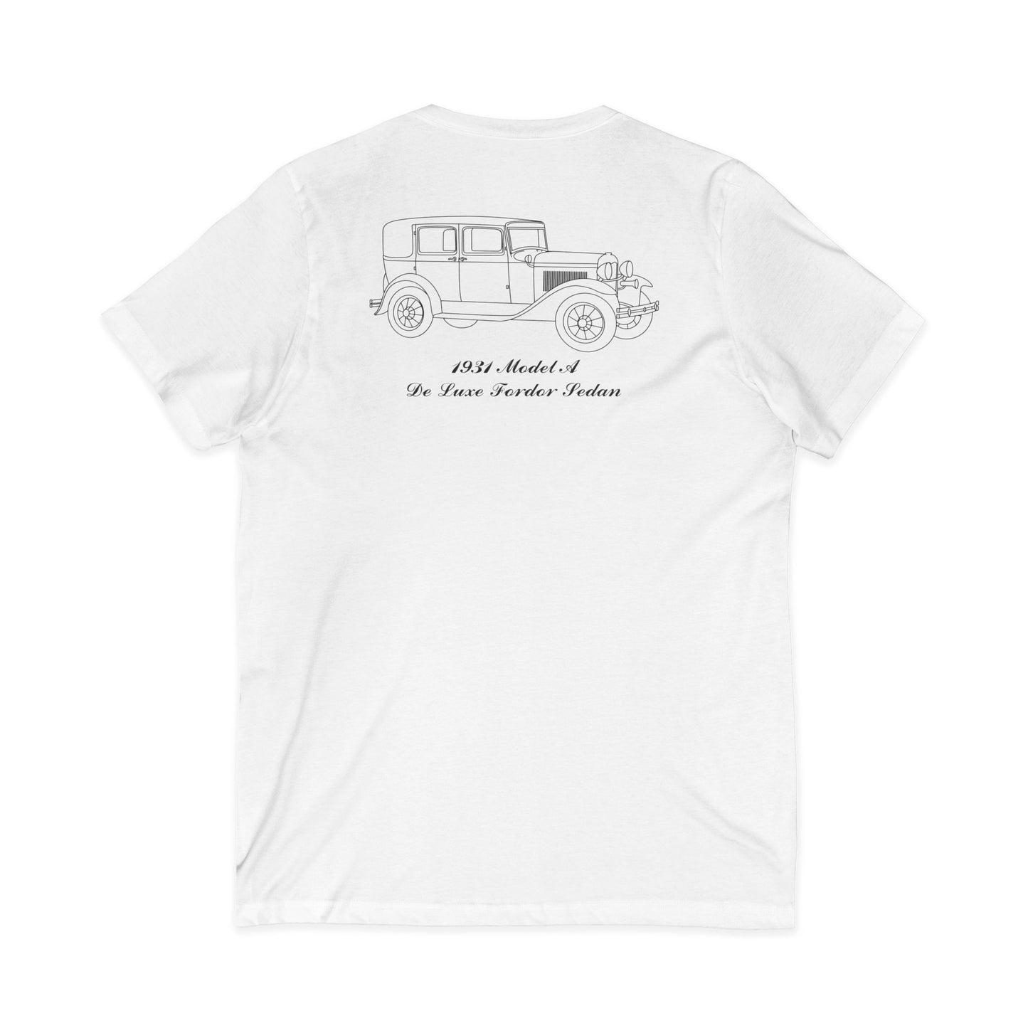 1931 De Luxe Fordor Sedan Women's V-Neck Shirt