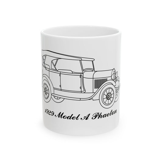 1929 Phaeton White Mug