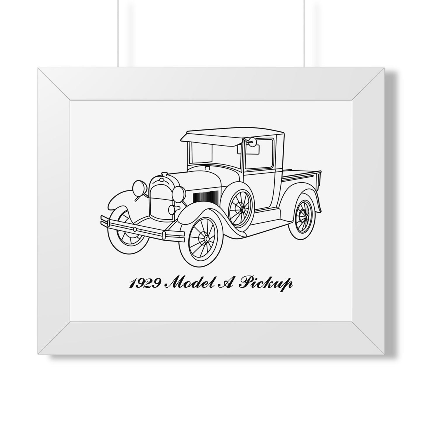 1929 Pickup Framed Drawing