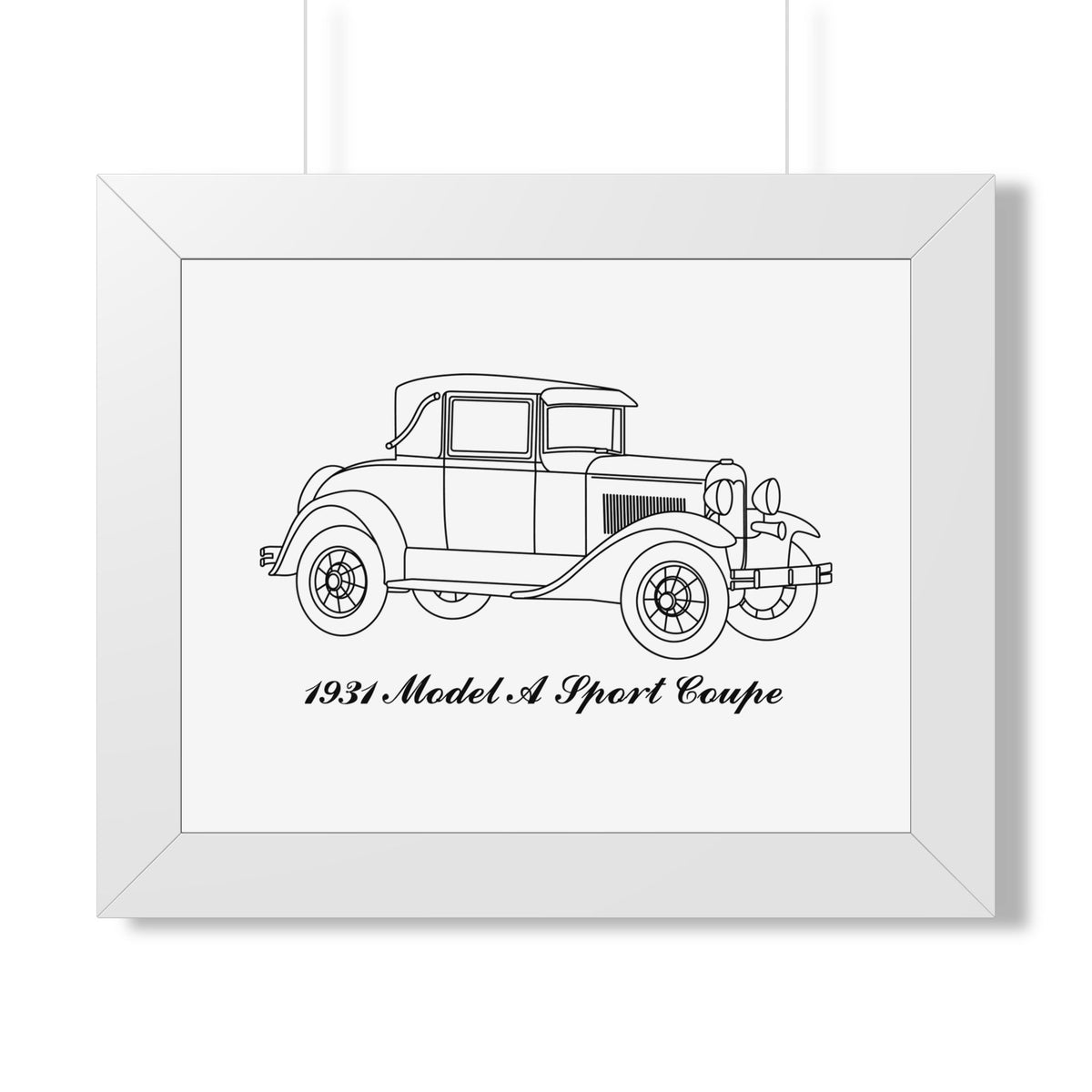 1931 Sport Coupe Framed Drawing