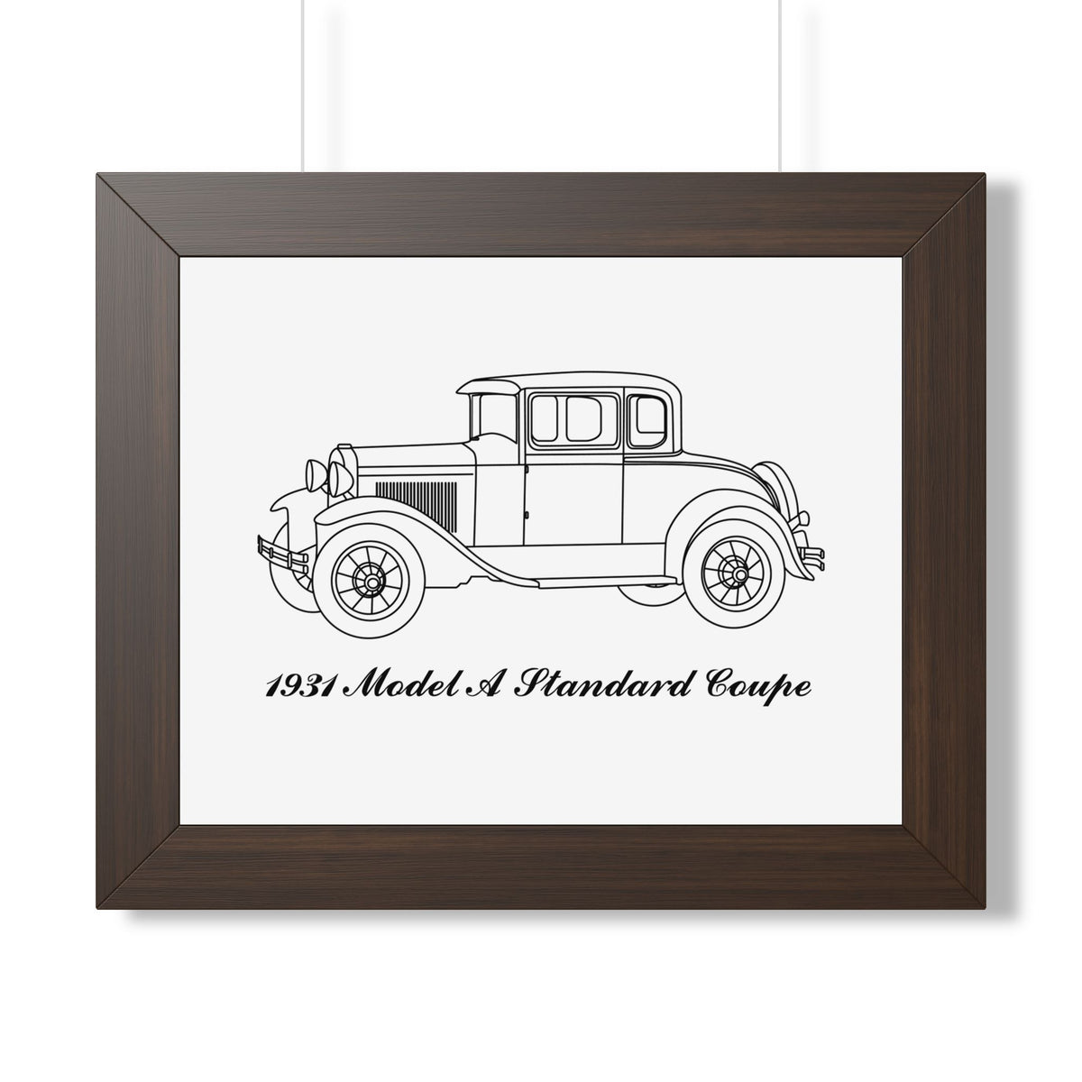 1931 Standard Coupe Framed Drawing