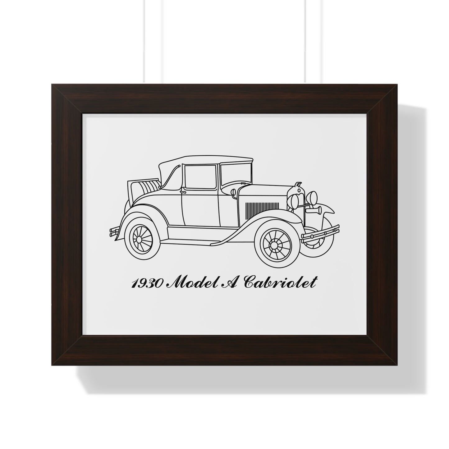 1930 Cabriolet Framed Drawing