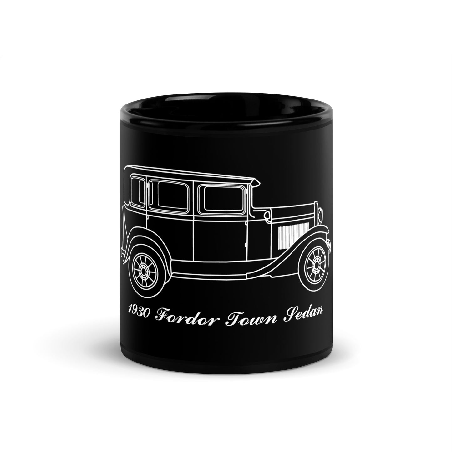 1930 Fordor Town Sedan Black Mug