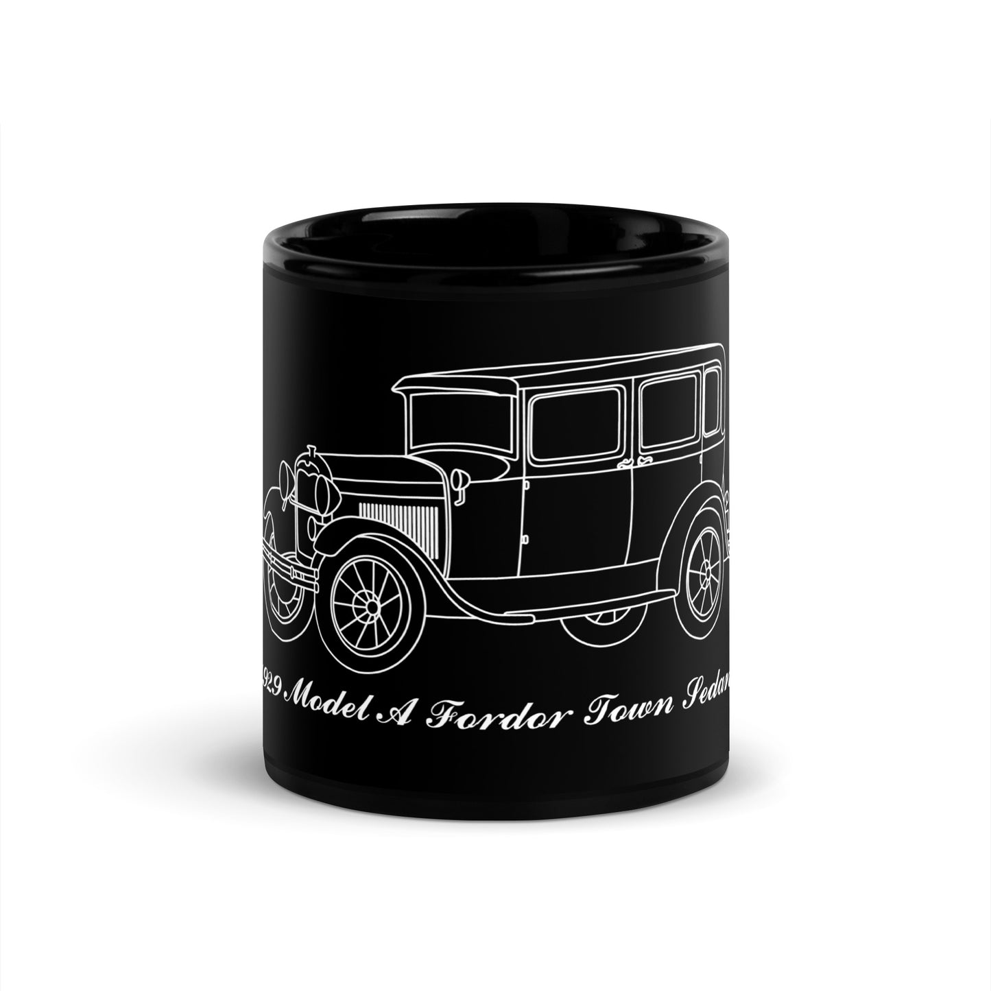 1929 Fordor Town Sedan Black Mug