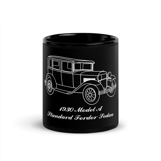 1930 Standard Fordor Sedan Black Mug