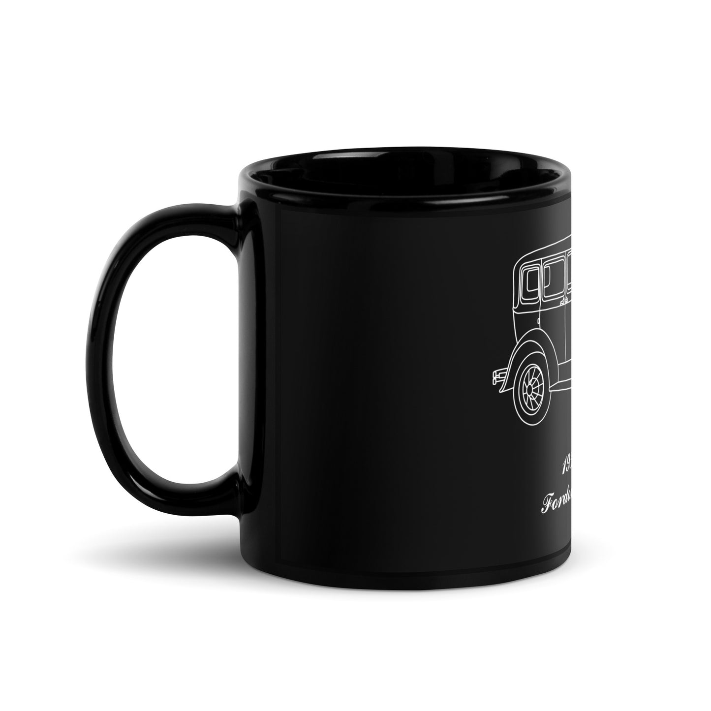 1931 Fordor Town Sedan Black Mug