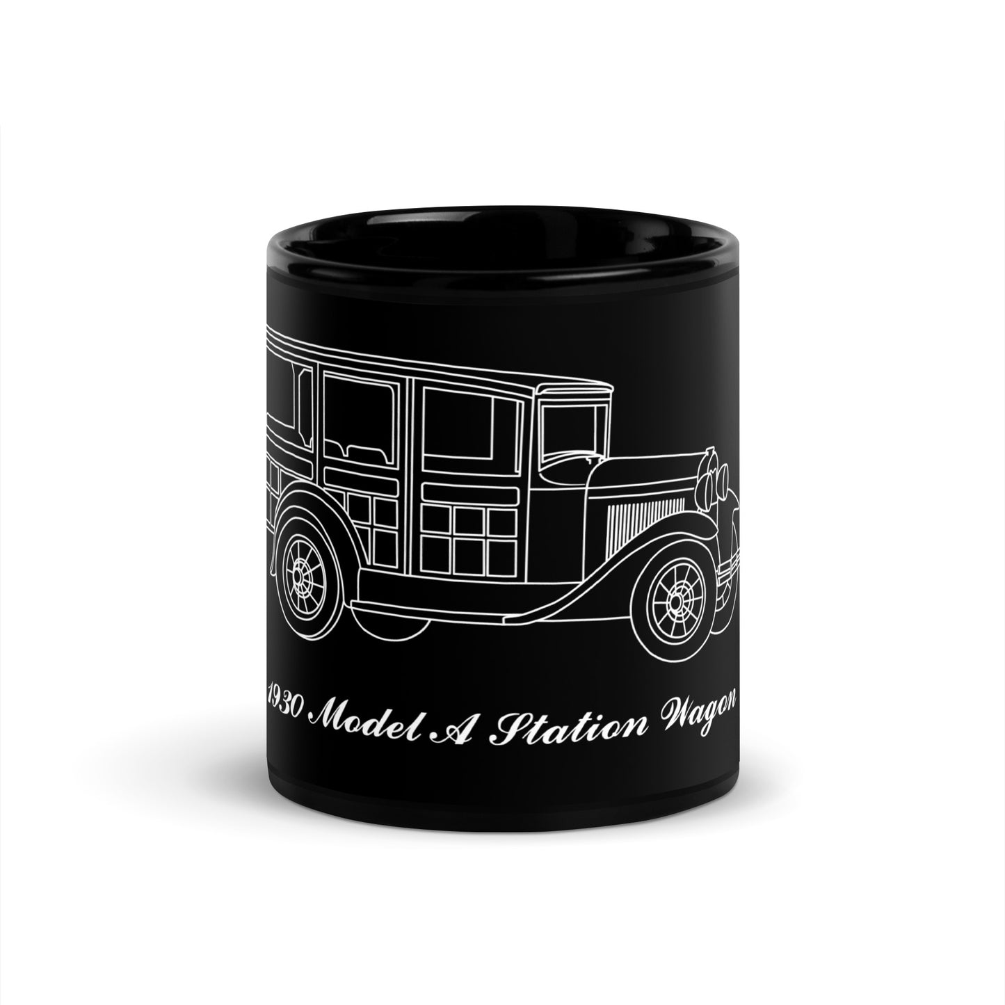 1930 Station Wagon Black Mug