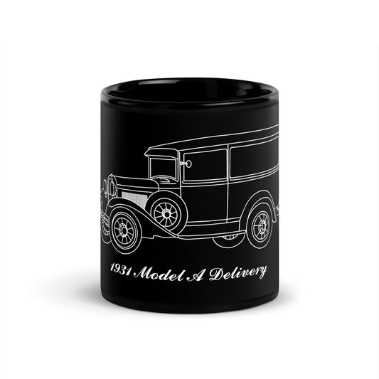 1931 Delivery Black Mug