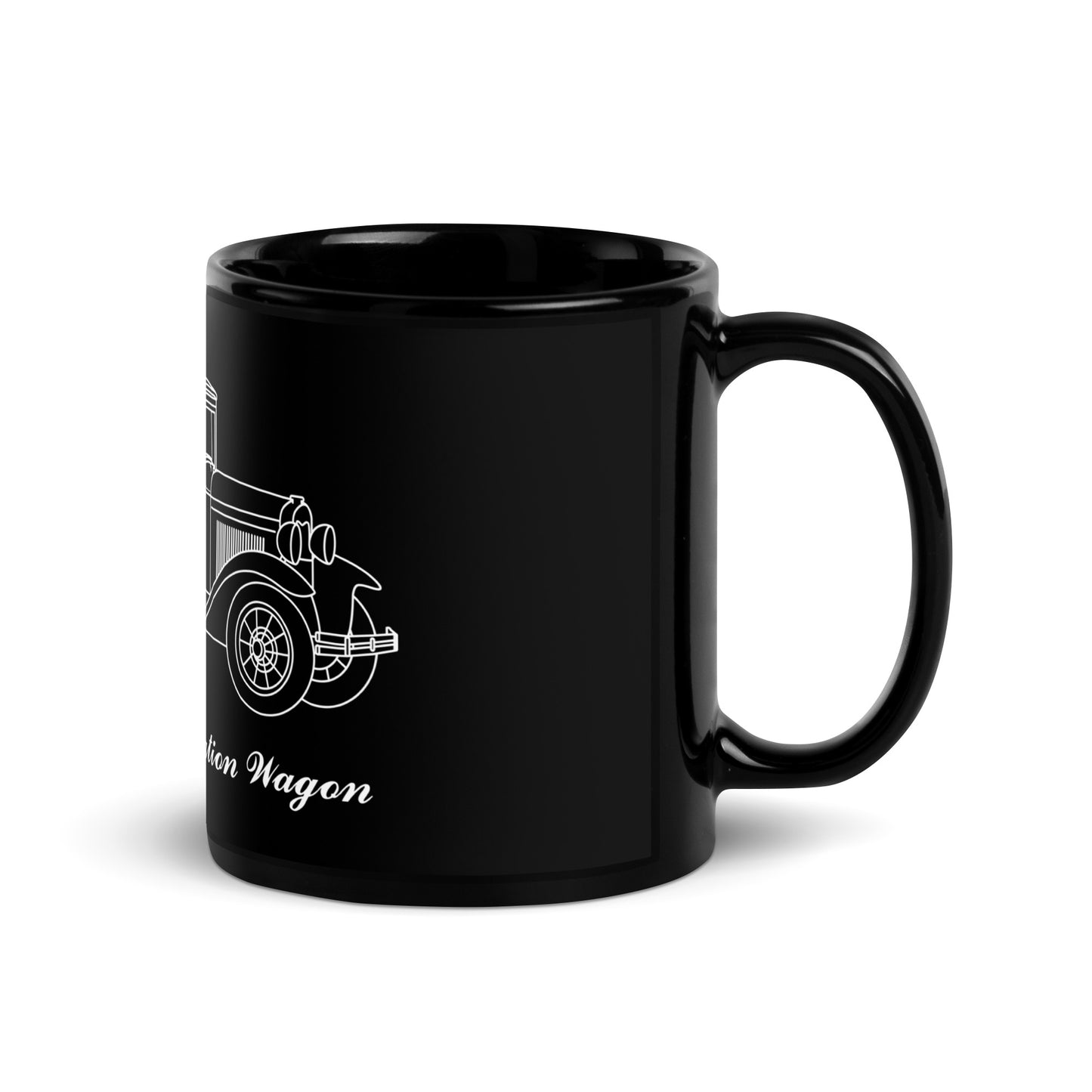 1930 Station Wagon Black Mug