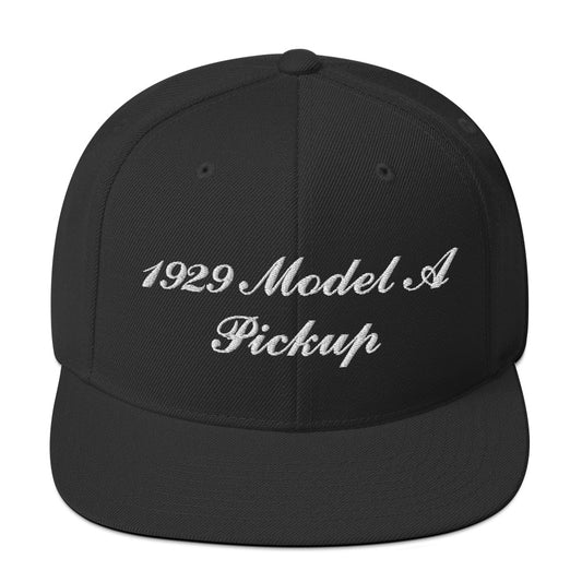 1929 Pickup Embroidered Black Hat
