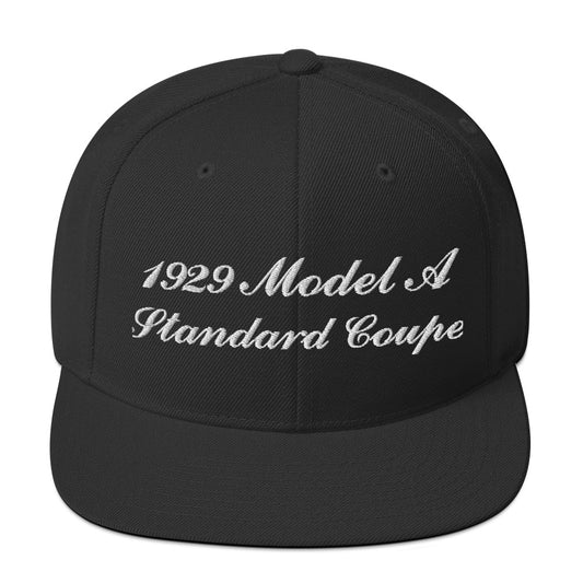 1929 Standard Coupe Embroidered Black Hat