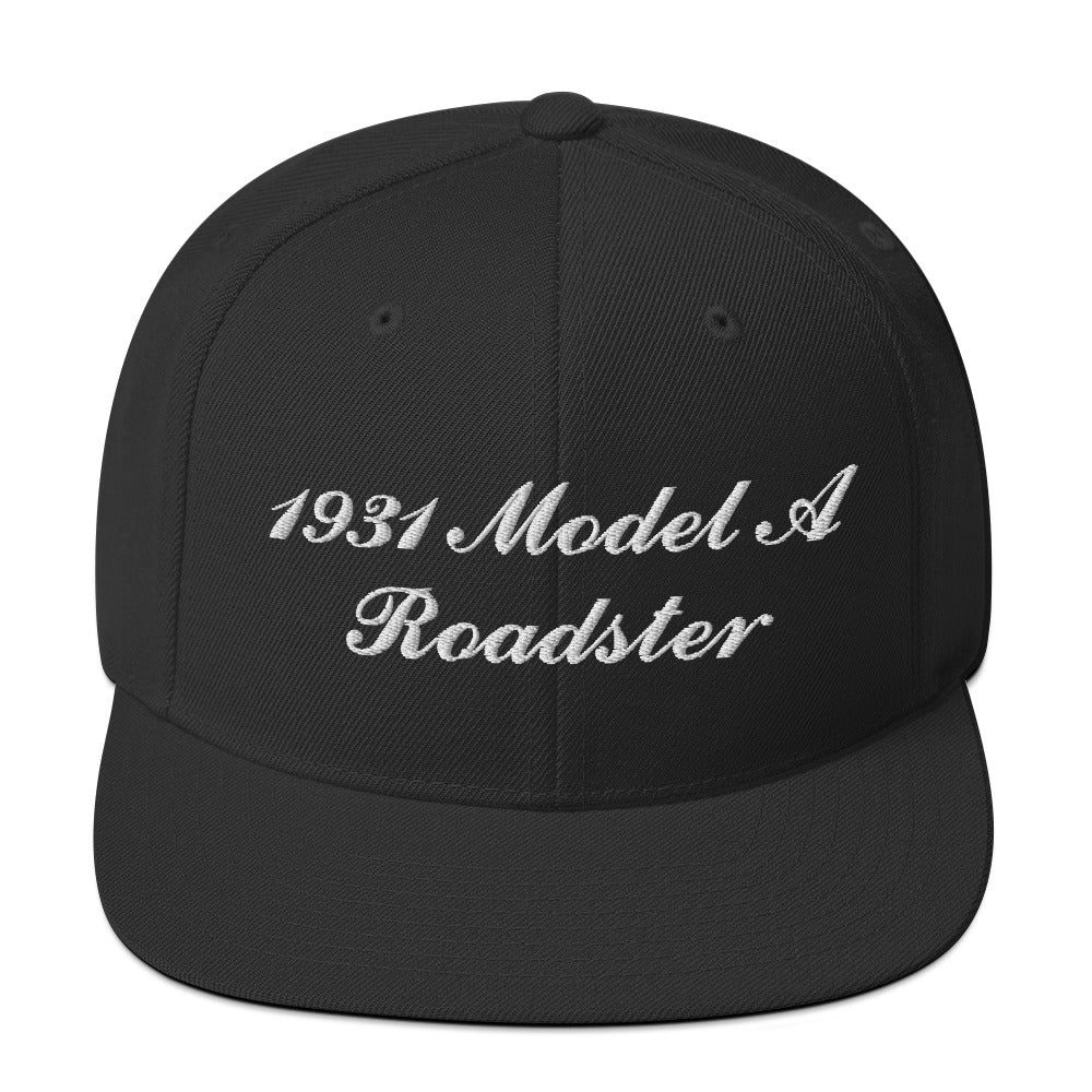 1931 Roadster Embroidered Black Hat