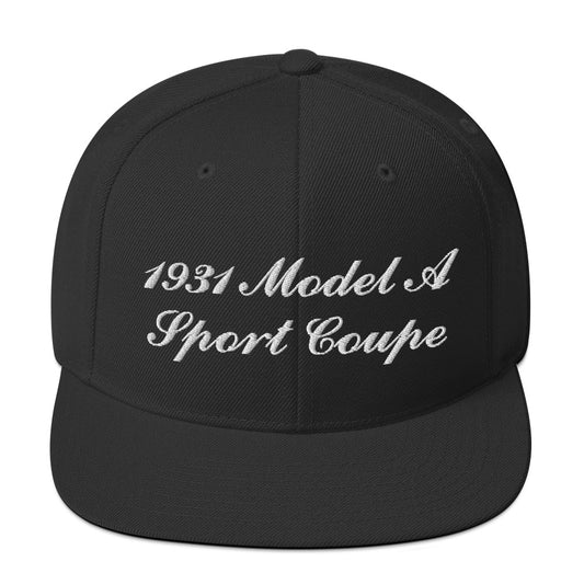 1931 Sport Coupe Embroidered Black Hat