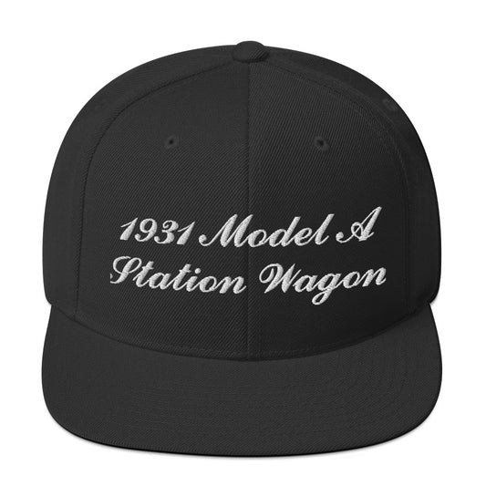 1931 Station Wagon Embroidered Black Hat