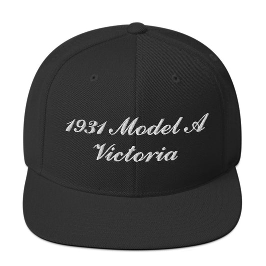 1931 Victoria Embroidered Black Hat