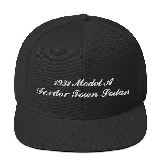 1931 Fordor Town Sedan Embroidered Black Hat