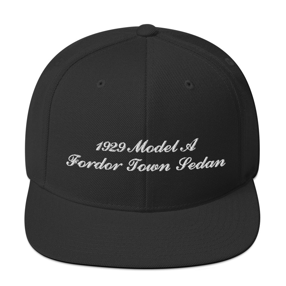 1929 Fordor Town Sedan Embroidered Black Hat