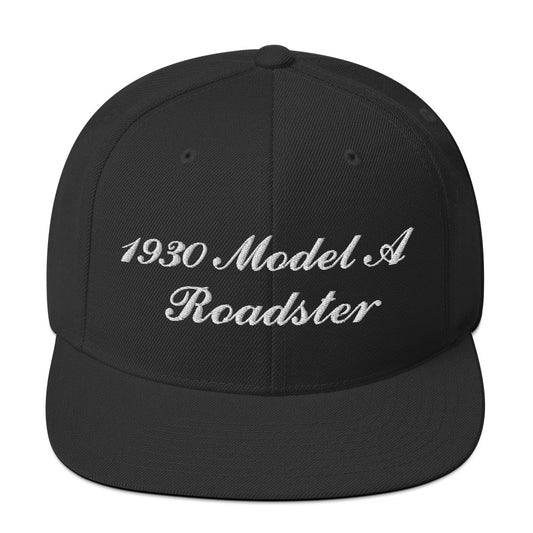 1930 Roadster Embroidered Black Hat