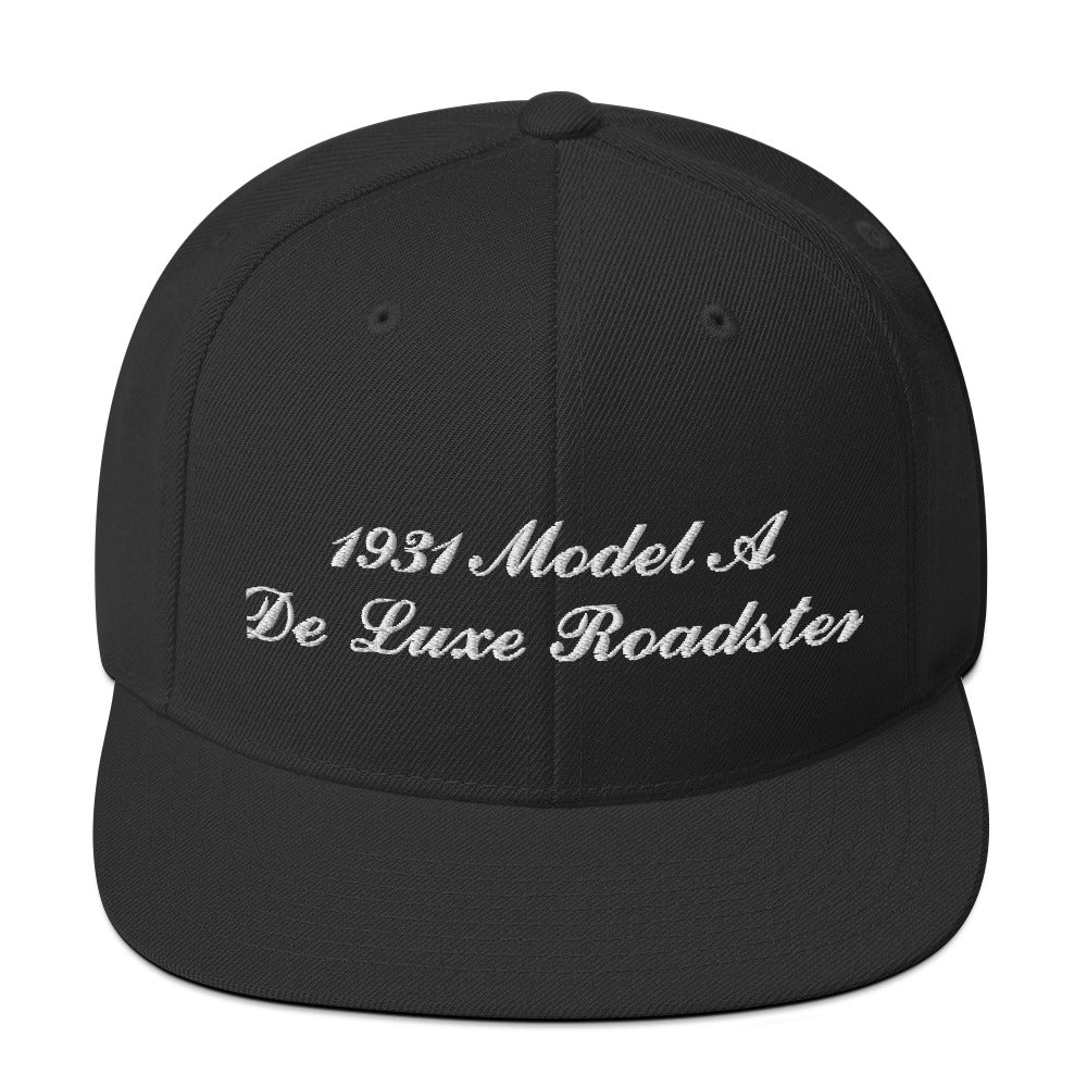 1931 De Luxe Roadster Embroidered Black Hat