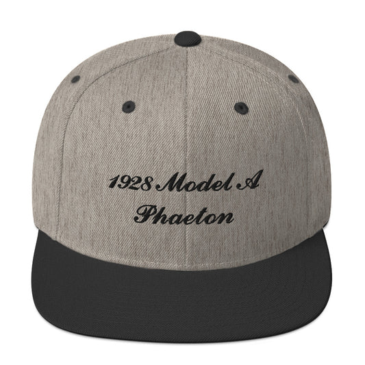 1928 Phaeton Embroidered Gray Hat