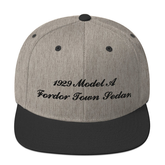 1929 Fordor Town Sedan Embroidered Gray Hat