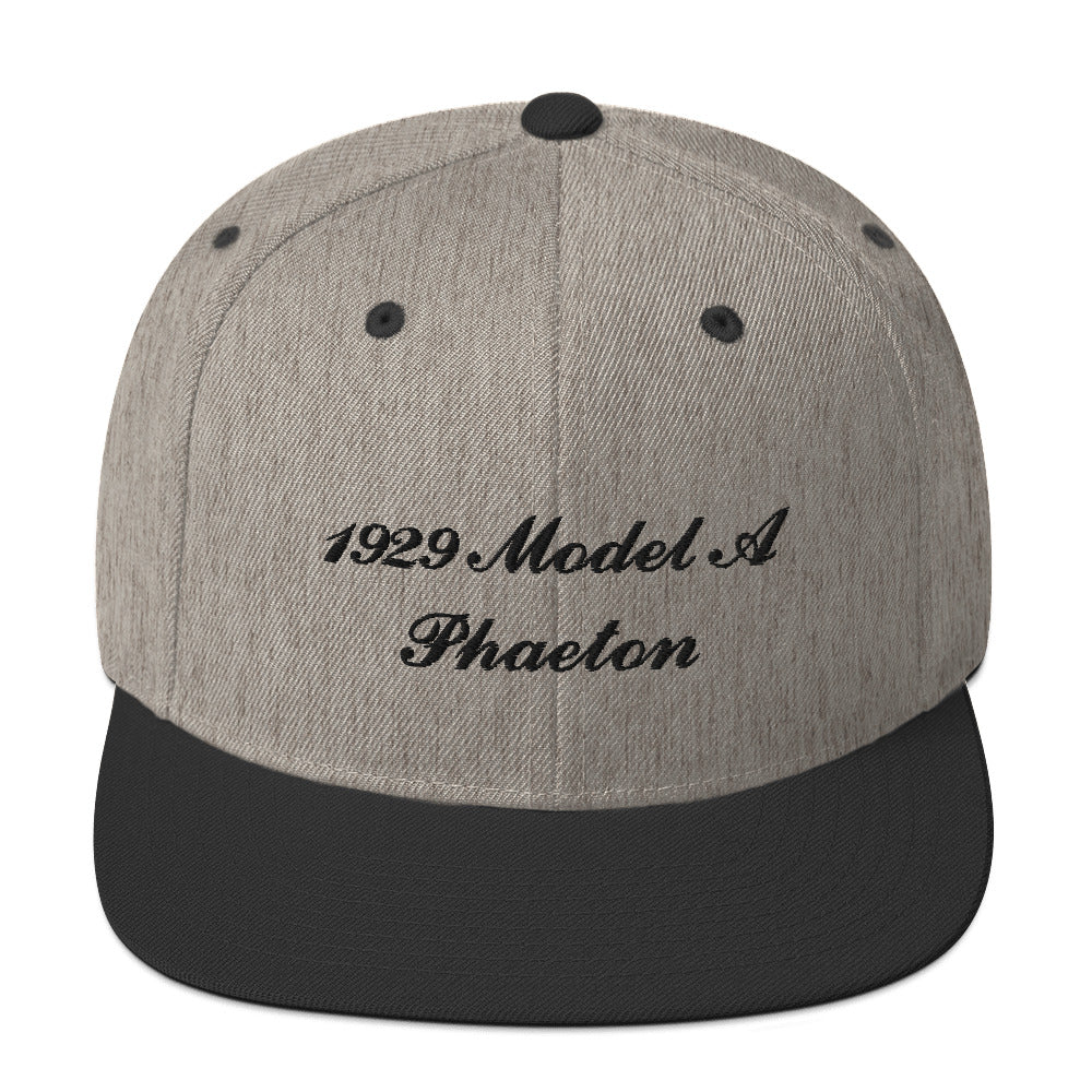 1929 Phaeton Embroidered Gray Hat