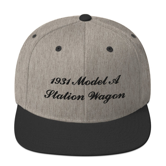 1931 Station Wagon Embroidered Gray Hat