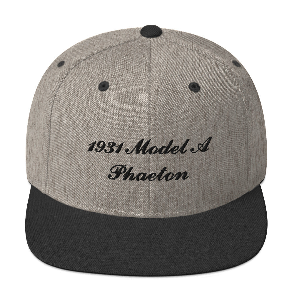 1931 Phaeton Embroidered Gray Hat