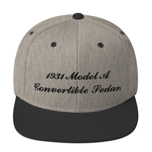 1931 Convertible Sedan Embroidered Gray Hat