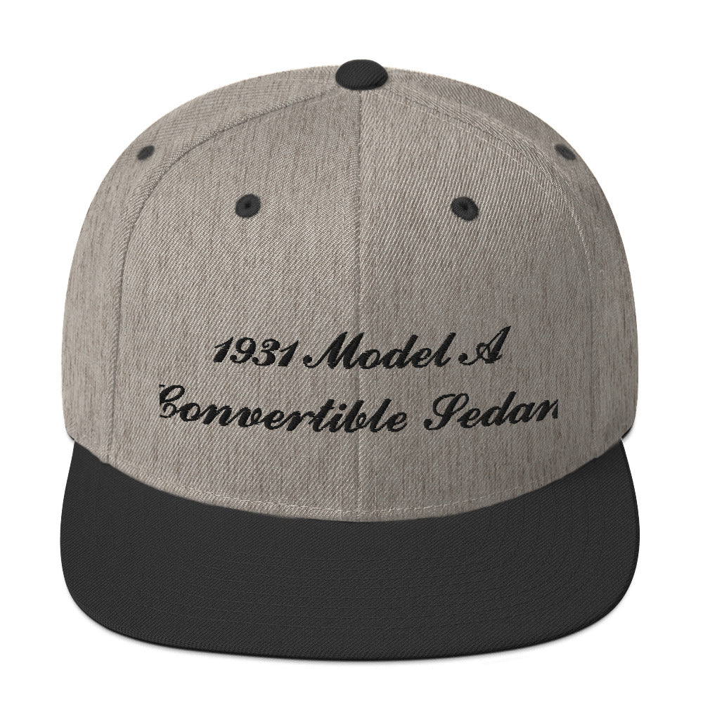 1931 Convertible Sedan Embroidered Gray Hat